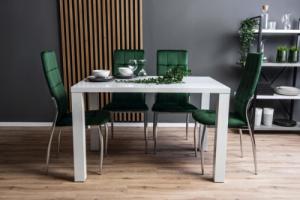 Halmar Krzesło Tapicerowane do Jadalni K416 Welurowe Butelkowa Zieleń 2