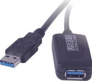 Kabel USB PremiumCord USB-A - USB-A 5 m Czarny (ku3rep5) 1