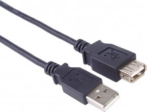 Kabel USB PremiumCord USB-A - USB-A 5 m Czarny (kupaa5bk) 1