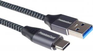 Kabel USB PremiumCord USB-A - USB-C 0.5 m Czarno-szary (ku31cs05) 4