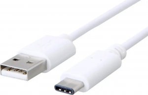 Kabel USB C-Tech C-TECH kabel USB 2.0 AM na USB-C (AM/CM), 1m, bílá 1