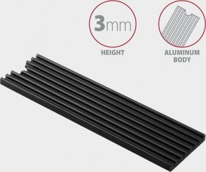 Axagon CLR-M2L3 Chłodnica aluminiowa pasywna do dysku M.2 SSD 4