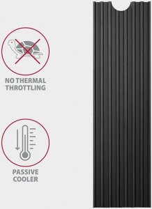 Axagon CLR-M2L3 Chłodnica aluminiowa pasywna do dysku M.2 SSD 5
