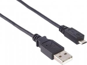 Kabel USB PremiumCord USB-A - micro-B 0.5 m Czarny (ku2m02f) 1