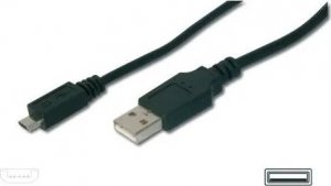 Kabel USB PremiumCord USB-A - micro-B 0.5 m Czarny (ku2m02f) 2