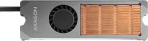 Axagon AXAGON CLR-M2FAN, miedziany radiator z wentylatorem do dwustronnych dysków M.2 SSD, wysokość 13 mm 2