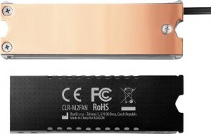 Axagon AXAGON CLR-M2FAN, miedziany radiator z wentylatorem do dwustronnych dysków M.2 SSD, wysokość 13 mm 3