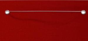 vidaXL Parawan balkonowy, czerwony, 120x240 cm, tkanina Oxford 3