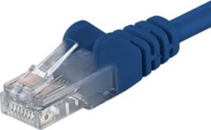 PremiumCord PREMIUMCORD Patch kabel UTP RJ45-RJ45 CAT5e 5m modrá 1