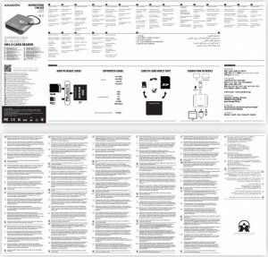Czytnik Axagon AXAGON CRE-S3, USB-A 3.2 Gen 1 - czytnik kart SUPERSPEED, 3-slot & lun SD/microSD/CF, obsługa UHS-II 9