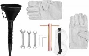 Rozdrabniacz Hillvert Rozdrabniacz niszczarka rębak do gałęzi krzewów spalinowy mobilny śr. 8 cm 7 KM Rozdrabniacz niszczarka rębak do gałęzi krzewów spalinowy mobilny śr. 8 cm 7 KM 7