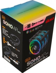 Wentylator Akasa SOHO AR Kit 3-pack (AK-FN108-KT03) 7