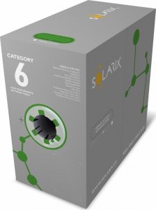 Solarix Instalační kabel Solarix UTP, Cat6, drát, PVC, box 100m SXKD-6-UTP-PVC 1