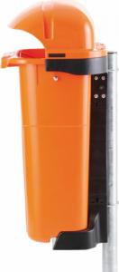 Europlast Austria Kosz kubeł uliczny miejski na słupek lub ścianę URBAN BIN 50L - pomarańczowy Kosz kubeł uliczny miejski na słupek lub ścianę URBAN BIN 50L - pomarańczowy 3