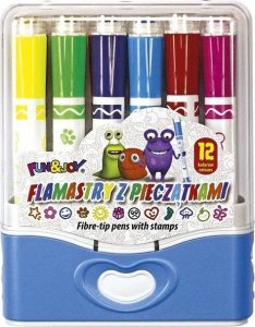 BTS Flamastry stempelki z pieczątkami 12 szt 5