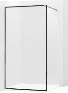 Mexen Mexen Kioto ścianka prysznicowa 110 x 200 cm, transparent/czarny wzór 8 mm, chrom - 800-110-101-01-70 1