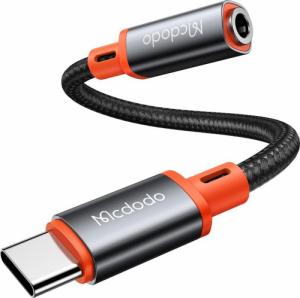 Adapter USB Mcdodo USB-C - Jack 3.5mm Srebrny  (CA-7561) 1