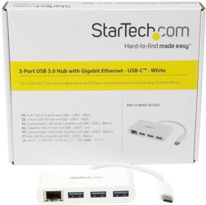 HUB USB StarTech 1x RJ-45  + 3x USB-A 3.0 (HB30C3A1GEA) 4