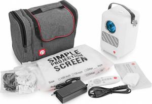 Projektor Vivibright Mobilny Projektor M1 LED Full HD Torba Ekran WiFi 9