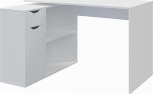 Biurko Meble Dekorado WNĘTRZARSKIE BIURKO NAROŻNE AQUA BIEL MAT 3