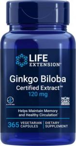 Life Extension Ginkgo Biloba Certified Extract 120 mg 365 kaps. Life Extension 1
