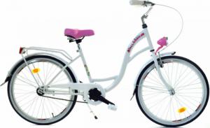 Dallas Bike Rower Dallas City Junior 24" 1spd - biały z różem 1