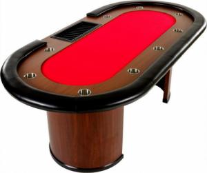 GamesPlanet XXL stół do pokera Royal Flush, 213 x 106 x 75cm, czerwony 1