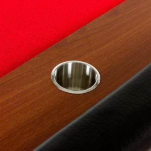 GamesPlanet XXL stół do pokera Royal Flush, 213 x 106 x 75cm, czerwony 3