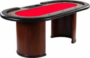 GamesPlanet XXL stół do pokera Royal Flush, 213 x 106 x 75cm, czerwony 4