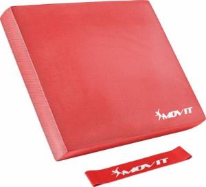 Movit Poduszka Balance z gumką gimnastyczną - czerwona 4