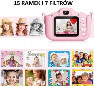 Kamera cyfrowa AD Accessories APARAT CYFROWY DLA DZIECI KAMERA FOTOGRAFICZNY HD 14
