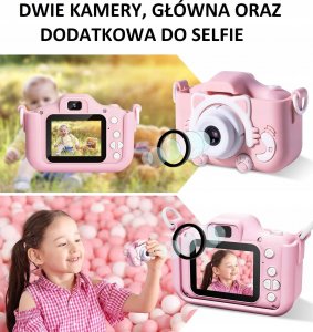 Kamera cyfrowa AD Accessories APARAT CYFROWY DLA DZIECI KAMERA FOTOGRAFICZNY HD 15