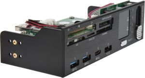 SilverStone Panel przedni z czytnikiem kart, portami USB, wyświetlaczem (SST-FP59) 2