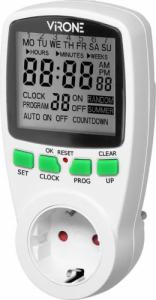 Orno Elektroniczny programator czasowy z wyświetlaczem LCD, wersja Schuko 2
