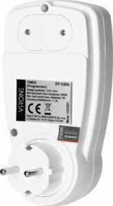 Orno Elektroniczny programator czasowy z wyświetlaczem LCD, wersja Schuko 8