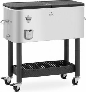 Royal Catering Chłodziarka pojemnik wózek barmański na lód napoje z półką 61 l Chłodziarka pojemnik wózek barmański na lód napoje z półką 61 l 2