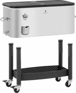Royal Catering Chłodziarka pojemnik wózek barmański na lód napoje z półką 61 l Chłodziarka pojemnik wózek barmański na lód napoje z półką 61 l 6