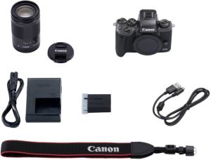 Aparat Canon EOS M5 + obiektyw F-M 18-150mm f/3.5-6.3 IS STM + Adapter EF-EOS M (1279C047AA) 5