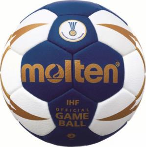 Molten Piłka do piłki ręcznej Molten H3X5001-BW-X IHF, Sztuczna skóra, Rozm. 3 1