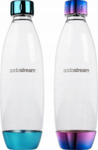 Saturator Sodastream 2 BUTELKI DO SATURATORA SODASTREAM NEON METAL 1L 1