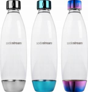 Saturator Sodastream 3 BUTELKI DO SATURATORA SODASTREAM NEON METAL 1L 1