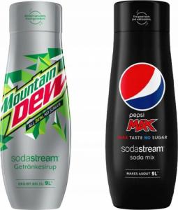 Saturator Sodastream 2x SYROP SODASTREAM PEPSI MAX MOUNTAIN DEW FREE 1
