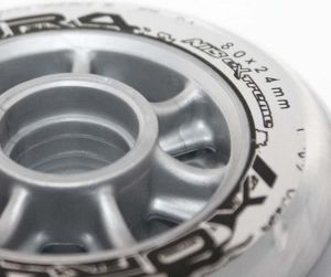 Nils Extreme Kółka PU 80x24 82A półprzezroczyste (16-30-017) 2