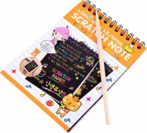 Jokomisiada Notes Tęczowa zdrapywanka z rysikiem ZA3913 5