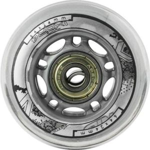 Nils Extreme PU 64x24 82A przezroczyste (4 szt.) + ABEC-7 (8 szt.) zestaw (6-32-013) 2