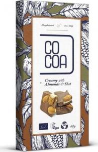 Cocoa CZEKOLADA CREAMY Z MIGDAŁAMI I SOLĄ BIO 50 g - COCOA 1