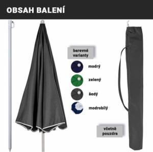 Stilista STILISTA Parasol plażowy, 160 cm, niebiesko-biały 3