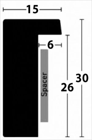 Ramka Nielsen Design Aura schwarz 20x20 (1115000) 2