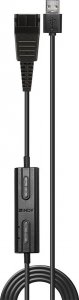 Adapter USB Lindy USB - Plantronics QD Czarny  (42751) 2