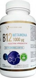 Progress Labs PROGRESS LABS Vitamin B12 1000mcg + Prebiotyk - 120caps 1